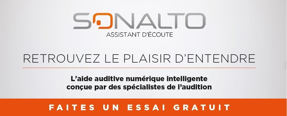 bannière offre essai gratuit produit Sonalto