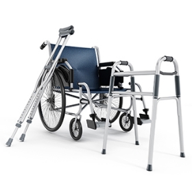 équipements médicaux fauteuil roulant béquilles