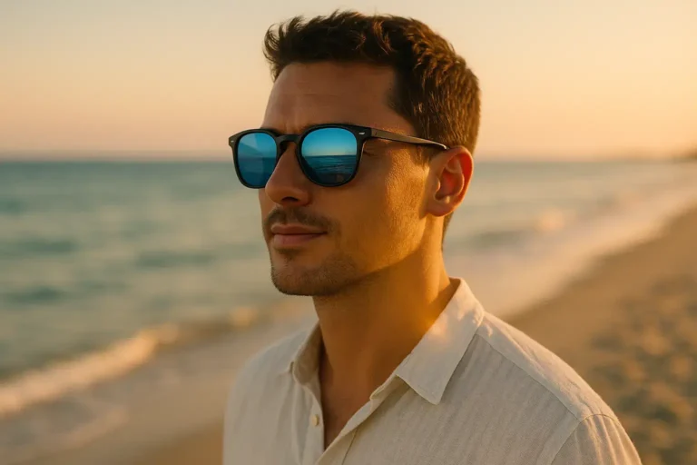 Lunettes de soleil avec verres bleus : style et confort visuel en été