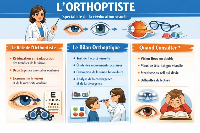 Orthoptiste : rôle, bilan orthoptique et repères pour consulter