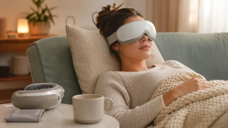 Masseur oculaire et masque chauffant : comprendre, choisir, utiliser avec prudence