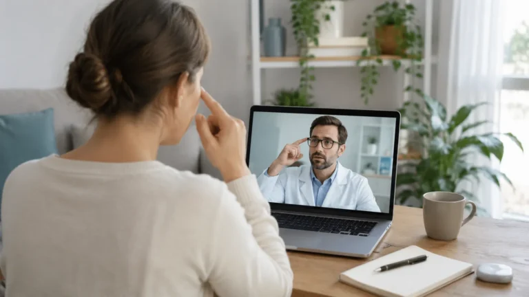 Téléconsultation chez l’ophtalmologue : ce qui est possible à distance